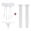 Rose Pattern Fashion Lace  Ladies  Womens Top Thigh-Highs Stockings  within Temptation Suspender Garter Belt Transparent  Socks