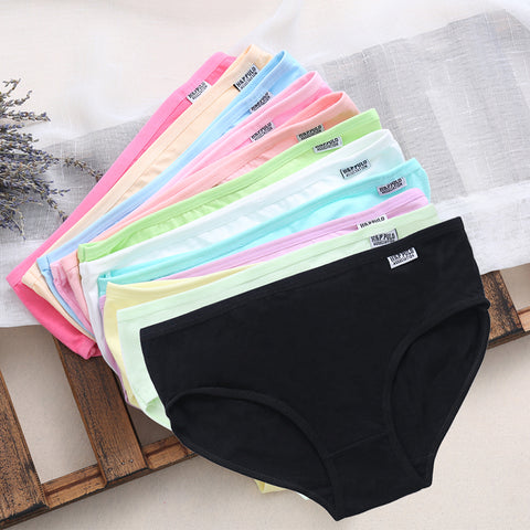 Sexy Women High Quality Cotton Panties Pretty Briefs Lingerie Low Waist Underwear Fashion Panties Knickers