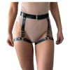 CEA.HARNESS Popular Stud Punk Goth Leather Harness Body Bondage Belt Cage Sculpting Leather Waist Belt Chest Belts Slim Body