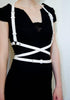 CEA.HARNESS Popular Stud Punk Goth Leather Harness Body Bondage Belt Cage Sculpting Leather Waist Belt Chest Belts Slim Body